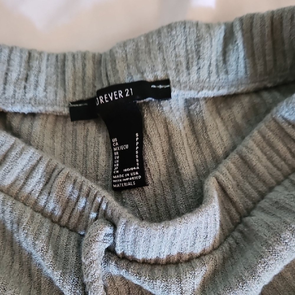Forever 21 Sage Ribbed Knit Set - Picture 2 of 2